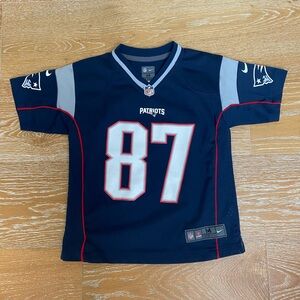 Patriots Rob Gronkowski (87) Kids Jersey - Navy Blue - size Medium 5/6